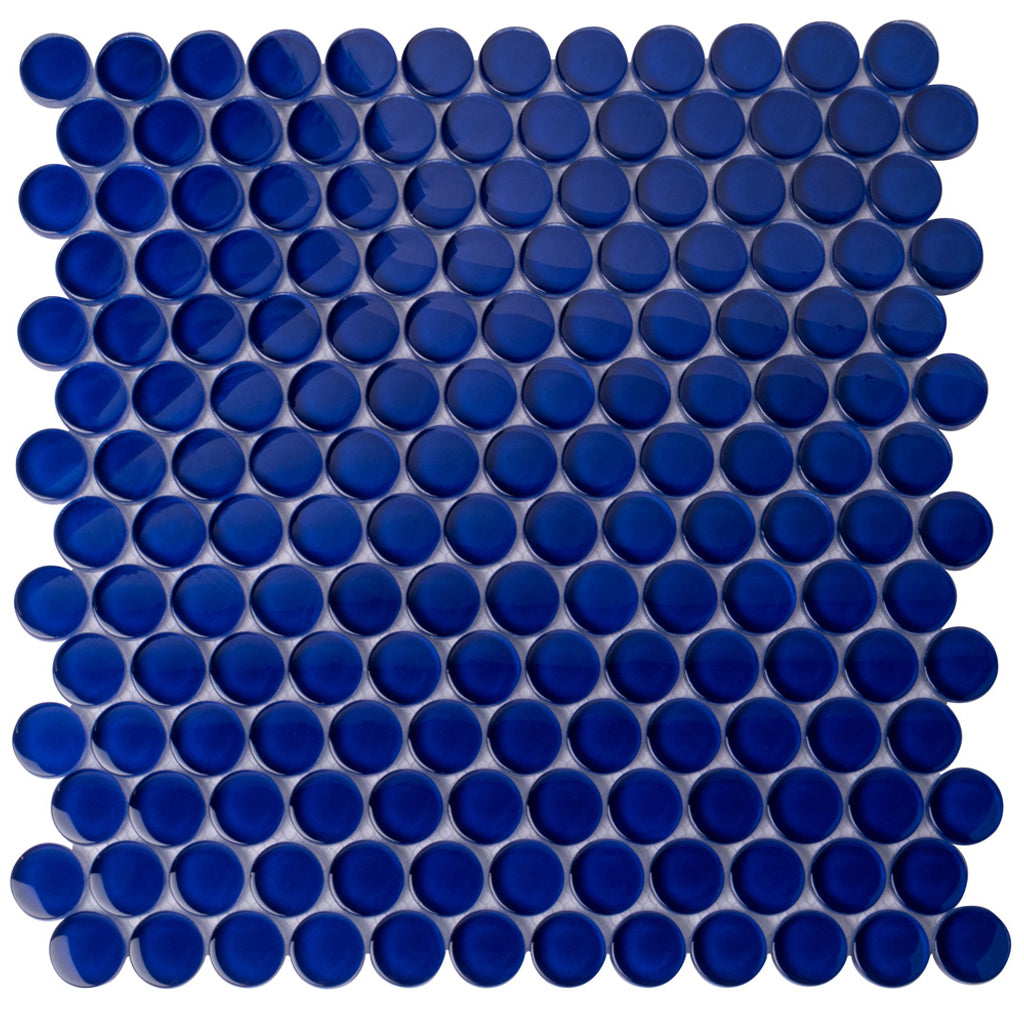 12x12 Cobalt Blue Mosaic Tile 