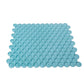 Sky Blue 12x12 Glossy Penny Round Glass Mosaic Tile (5 pack, 5 sq ft/case) - Sample