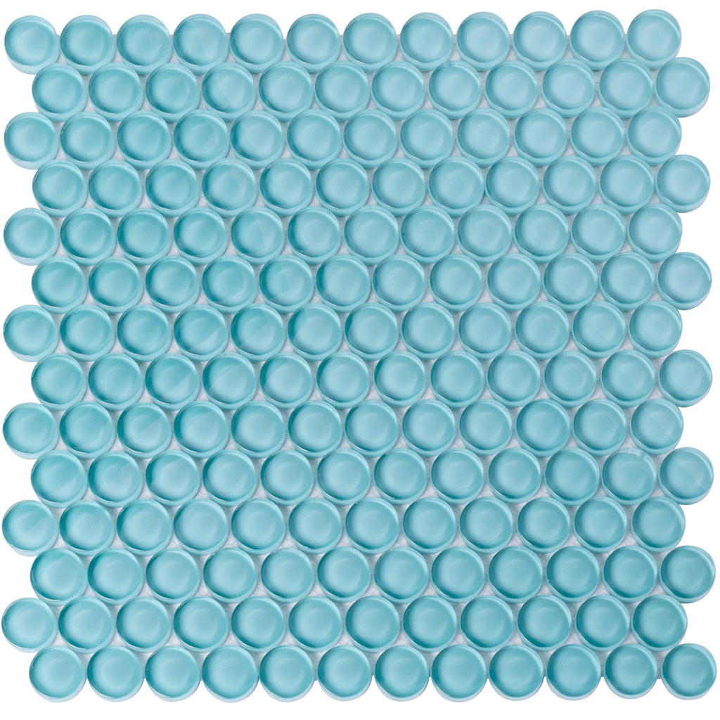 12x12 Sky Blue Glass Tiles