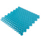 Sapphire Blue 12x12 Glossy Penny Round Glass Mosaic Tile (5 pack, 5 sq ft/case) - Sample