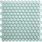 5 pack Blizzard Blue 12-in x 12-in Penny Round Polished Glass Mosaic Tile (5 Sq ft/Case) - Sample