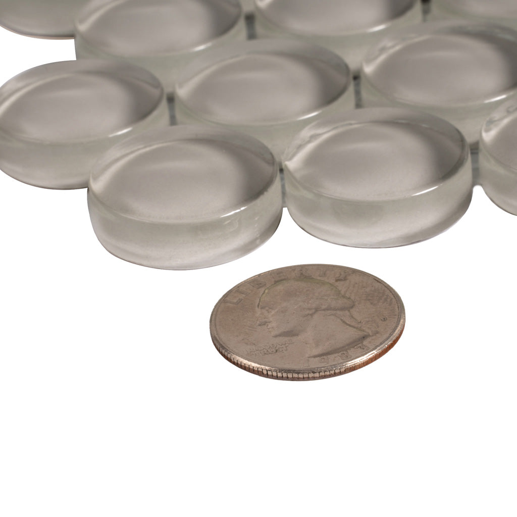 Beige 12x12 Glossy Penny Round Glass Mosaic Tile (5 pack, 5 sq ft/case) - Sample