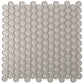 12x12 White Penny Round Tile