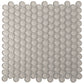 Beige 12x12 Glossy Penny Round Glass Mosaic Tile (5 pack, 5 sq ft/case) - Sample