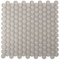 Sample - Beige 12x12 Glossy Penny Round Glass Mosaic Tile (5 pack, 5 sq ft/case)