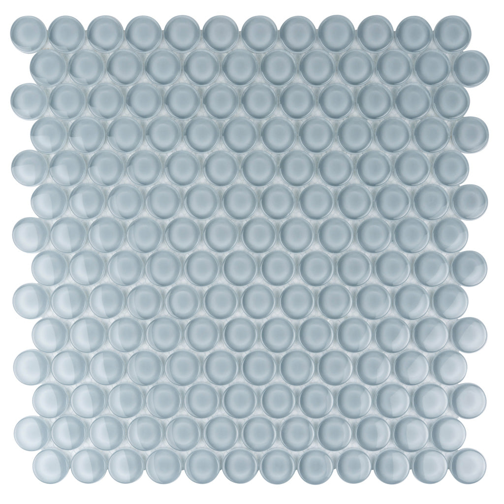 12x12 Gray Penny Round Tile