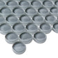 12x12 Coin Gray Penny Round Polished Tile