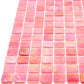 20-pack Nacreous 12 in. x 12 in. Glossy Punch Pink Glass Mosaic Wall and Floor Tile (20 sq. ft./case)