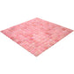 20-pack Nacreous 12 in. x 12 in. Glossy Punch Pink Glass Mosaic Wall and Floor Tile (20 sq. ft./case)