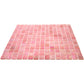 20-pack Nacreous 12 in. x 12 in. Glossy Punch Pink Glass Mosaic Wall and Floor Tile (20 sq. ft./case)