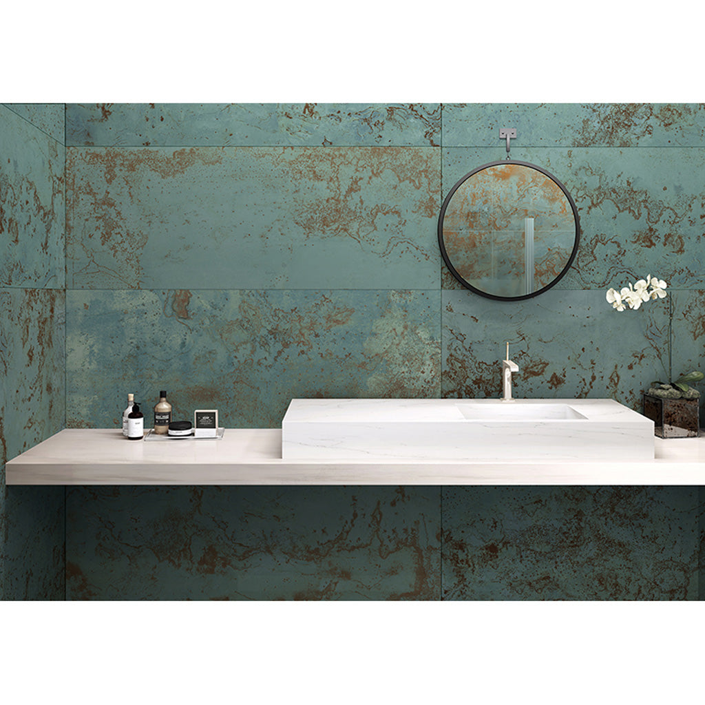 Viridian Green 18x48 Matte Ceramic Large Format Tile (4 pack