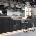 Black Ceramic Subway Tile