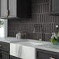 Black 2x8 Matte Ceramic Subway Tile (60 pack, 6.46 sq ft/case) - Sample