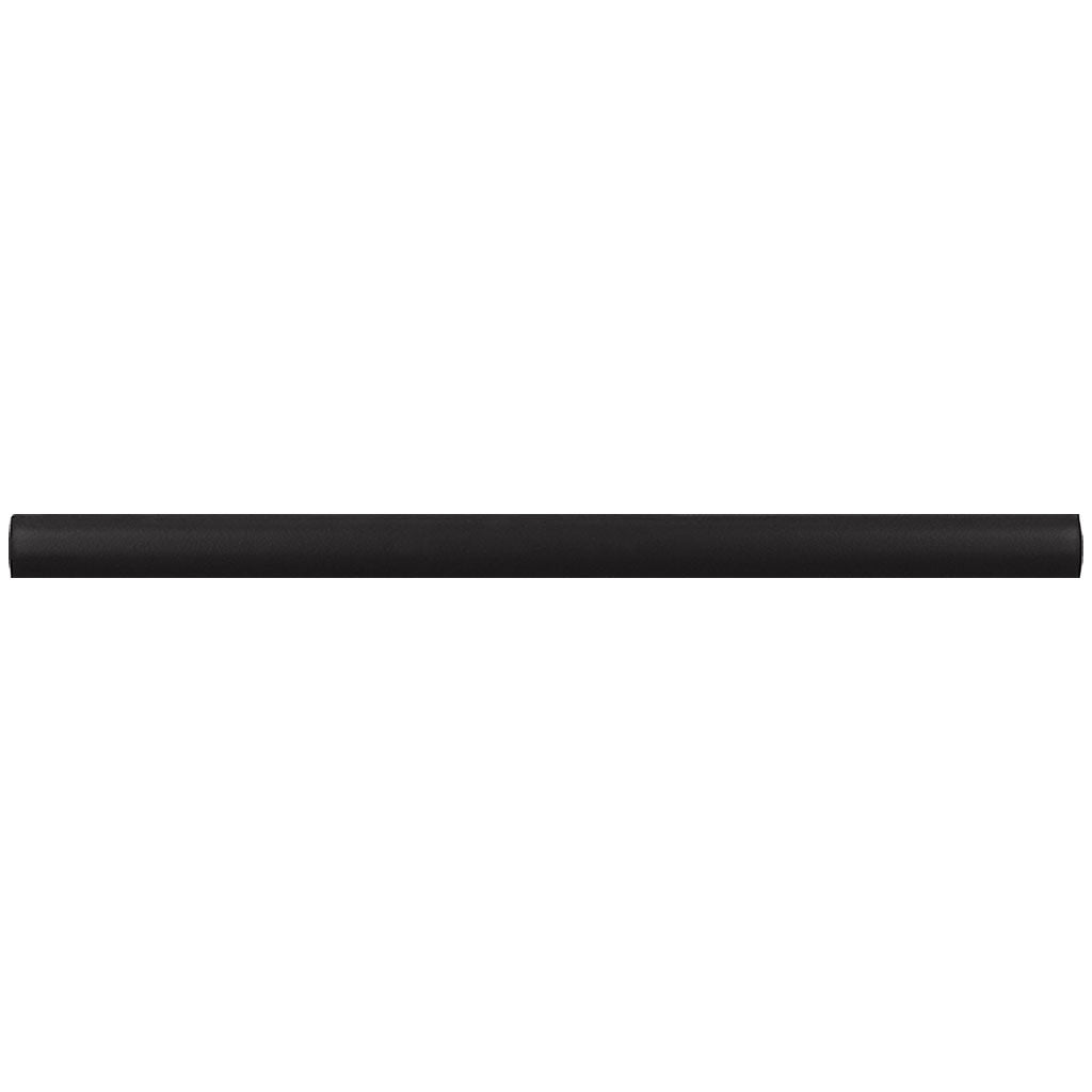 Black 0.5x8 Matte Ceramic Pencil Tile Trim (10 pack, 0.3 sq ft/case) - Sample