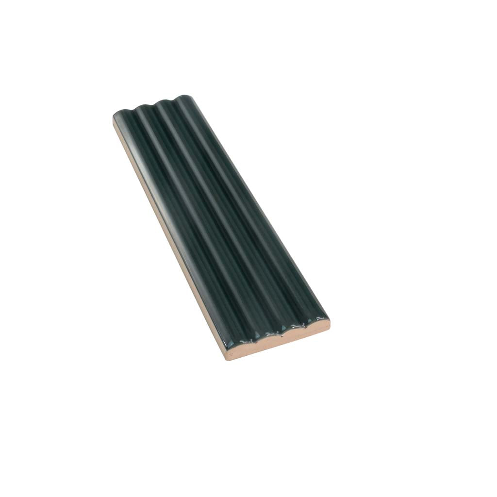 Green 2x8 Glossy Ceramic Subway Deco Tile (38 pack, 4.09 sq ft/case) - Sample
