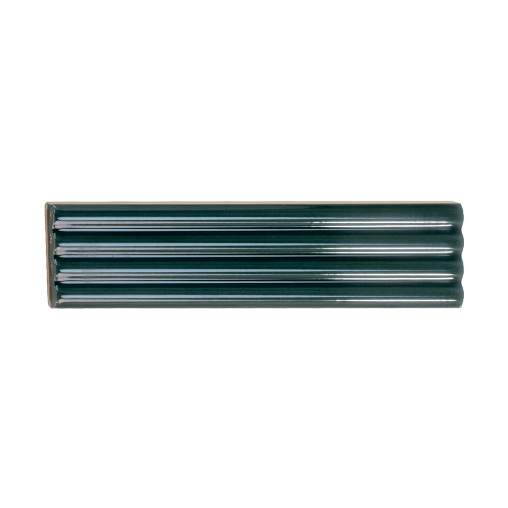 Green 2x8 Glossy Ceramic Subway Deco Tile (38 pack, 4.09 sq ft/case) - Sample