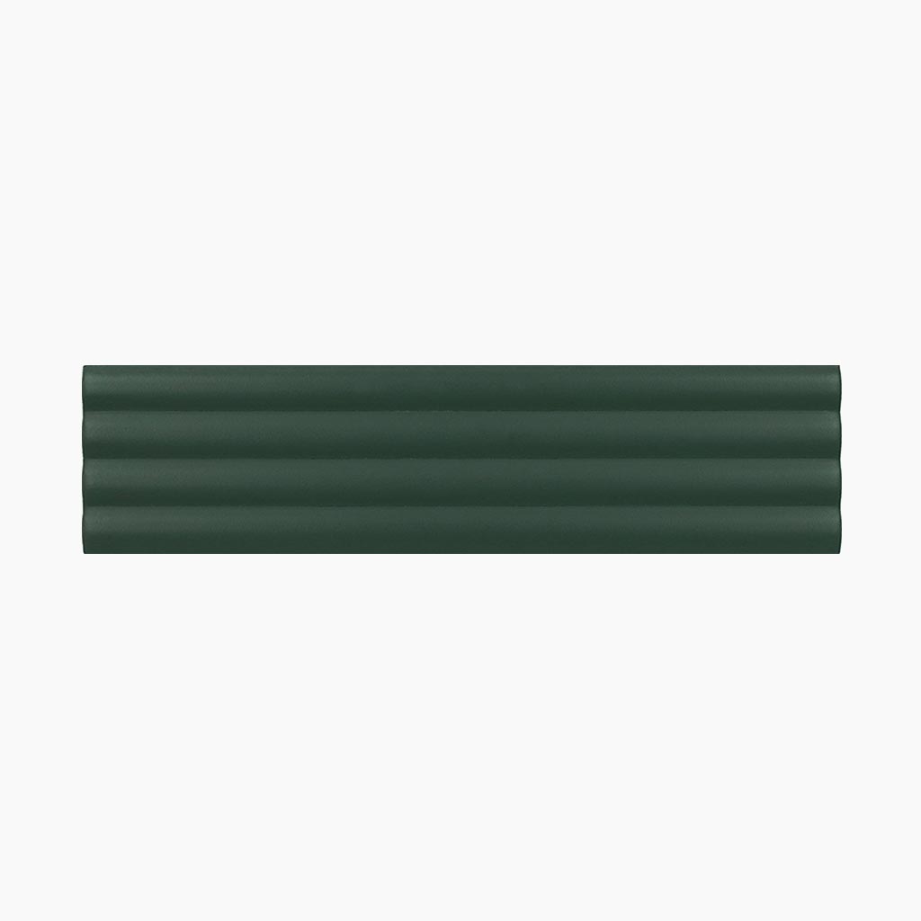 Green 2x8 Matte Ceramic Subway Deco Tile (38 pack, 4.1 sq ft/case) - Sample