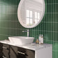 2x8 Green Glossy Tile