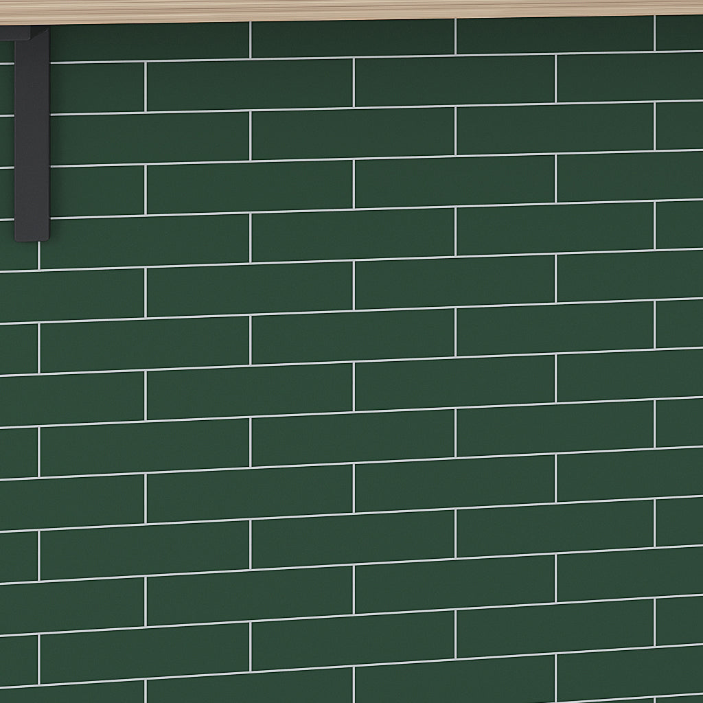 Green 2x8 Matte Ceramic Subway Tile (50 pack, 5.4 sq ft/case)