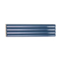 Sample - Blue 2x8 Glossy Ceramic Subway Deco Tile (38 pack, 4.09 sq ft/case)