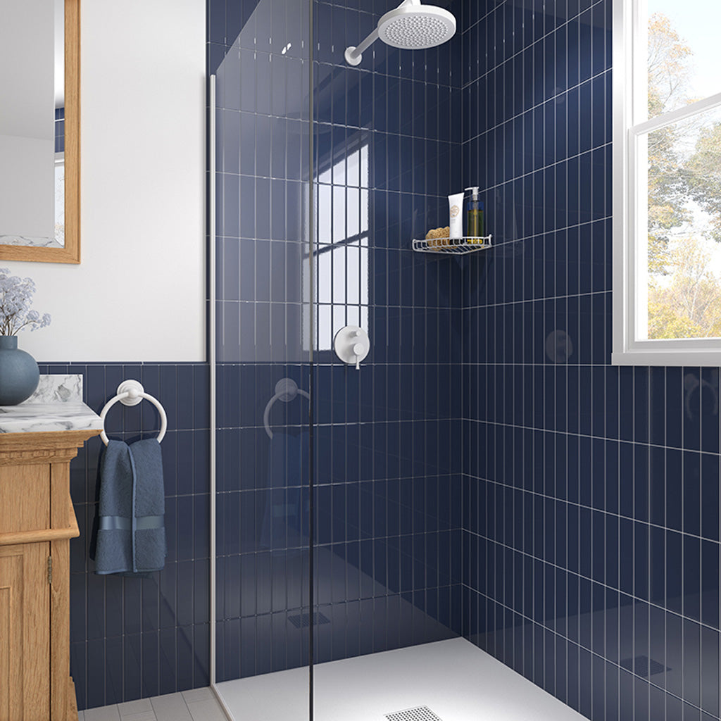 Blue 2x8 Glossy Ceramic Subway Tile (50 pack, 5.38 sq ft/case) - Sample