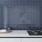 Blue 2x8 Glossy Ceramic Subway Tile (50 pack, 5.38 sq ft/case)