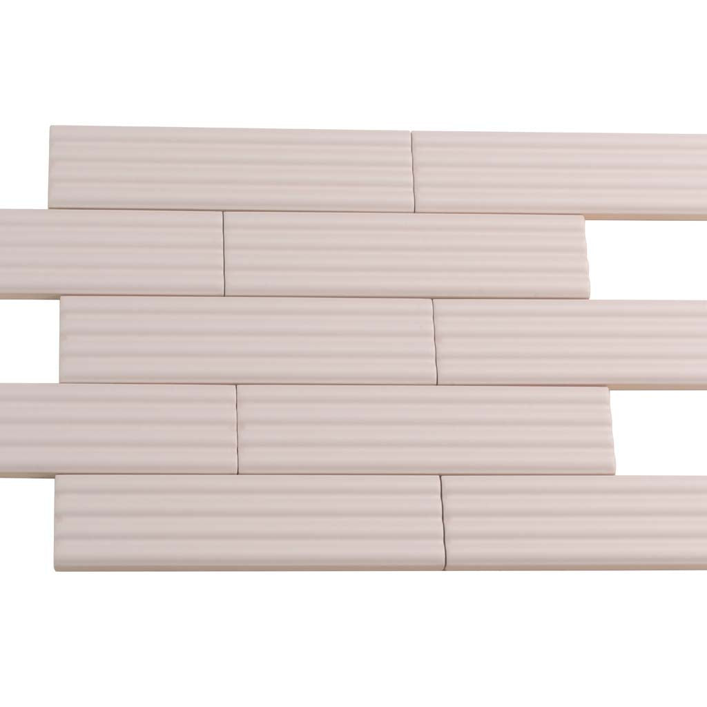 Pink 2x8 Matte Ceramic Subway Deco Tile (38 pack, 4.1 sq ft/case) - Sample