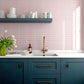 Pink 2x8 Glossy Ceramic Subway Tile (60 pack, 6.46 sq ft/case)
