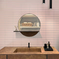pink glossy ceramic subway tiles 2x8 inch wall installation bathroom backsplash