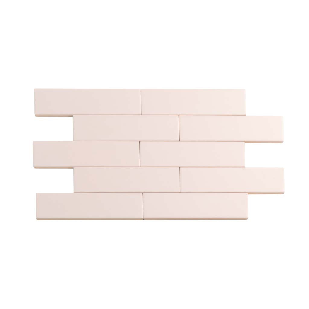 Pink Matte Ceramic Subway Tile
