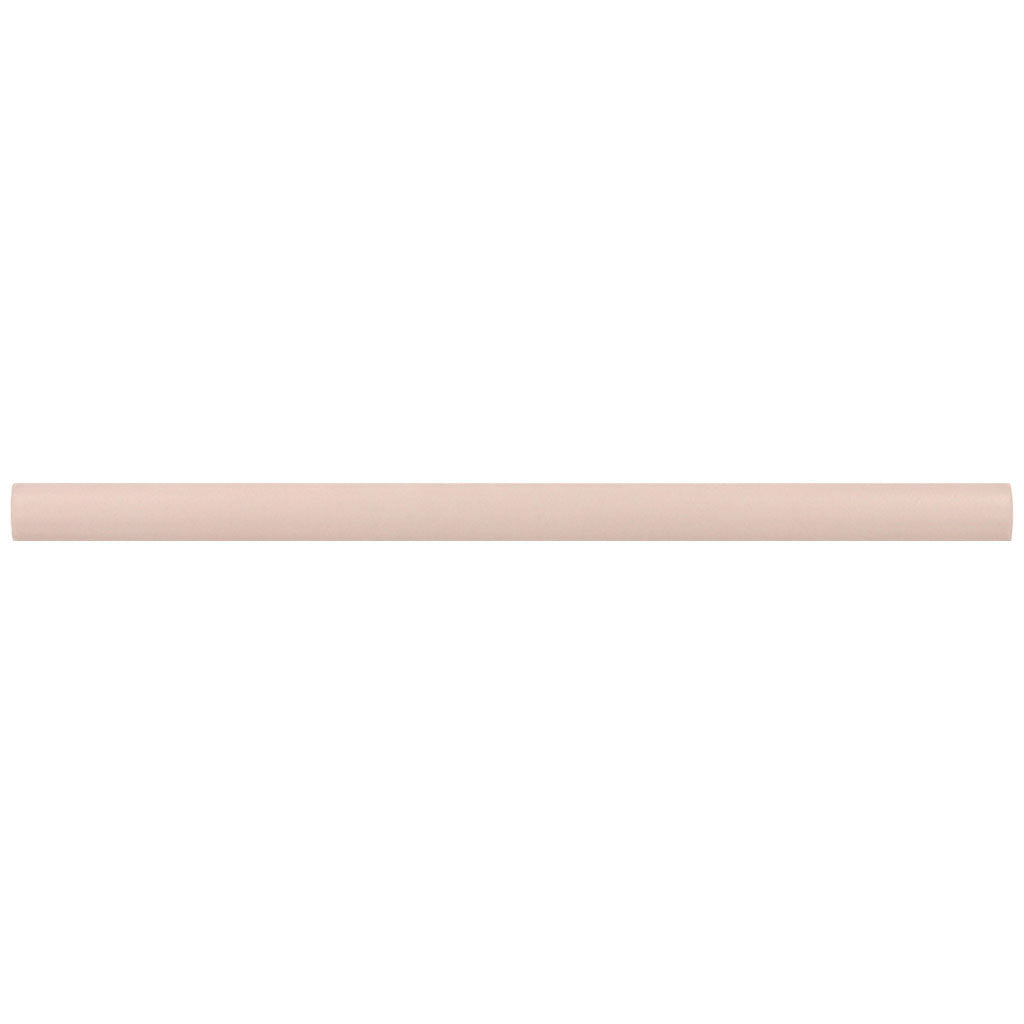 Pink 0.5x8 Matte Ceramic Pencil Tile Trim (10 pack, 0.3 sq ft/case) - Sample