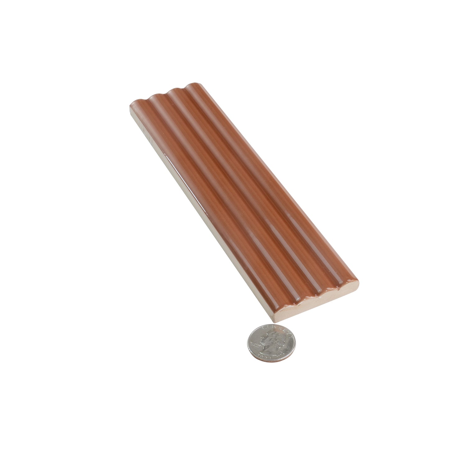 Red 2x8 Glossy Ceramic Subway Deco Tile (38 pack, 4.09 sq ft/case) - Sample
