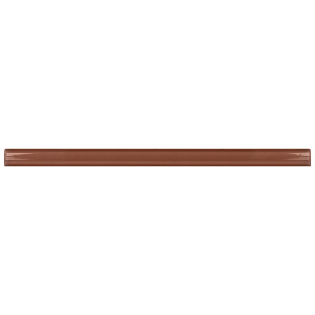 Red 0.5x8 Glossy Ceramic Pencil Tile Trim (10 pack, 0.3 sq ft/case) - Sample