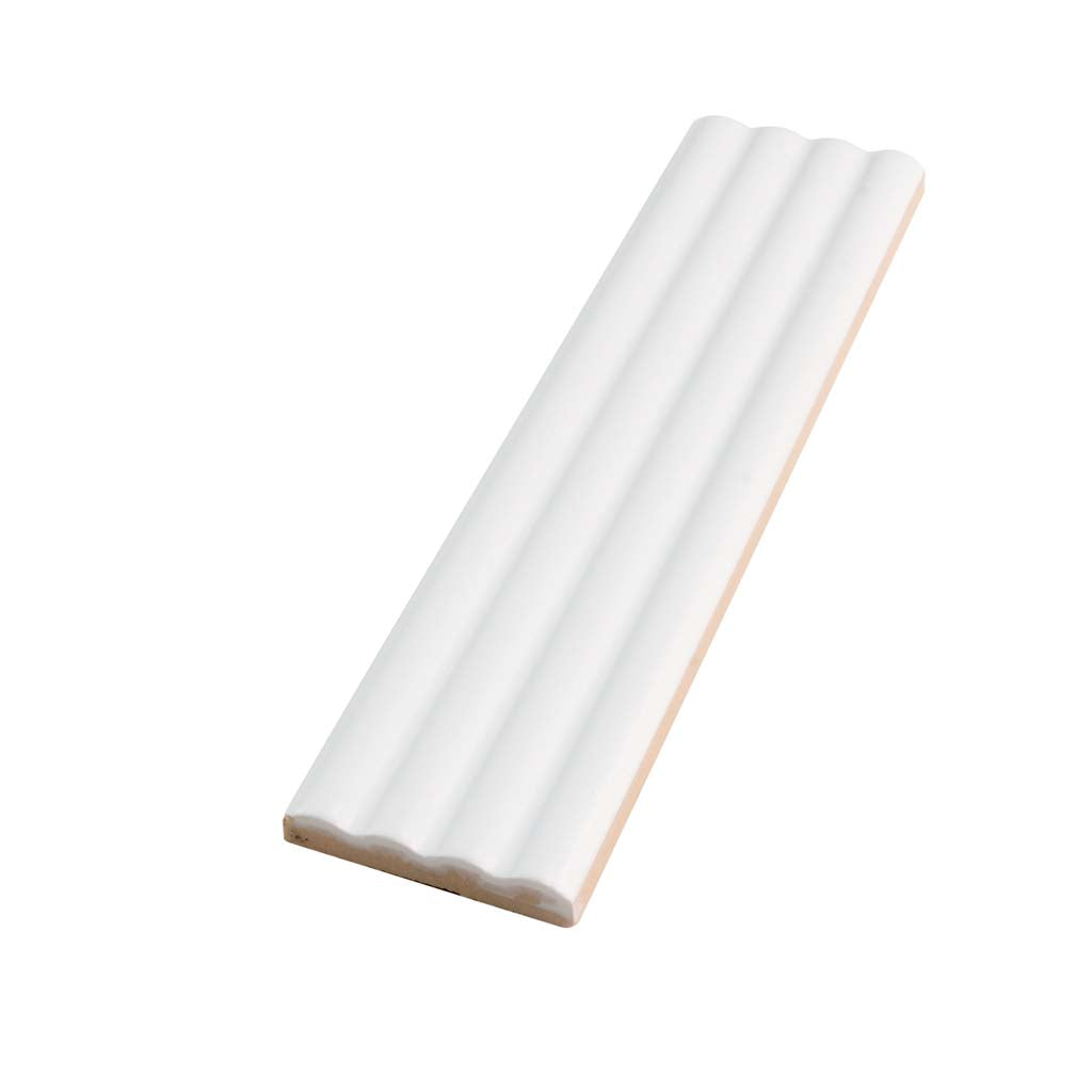 White 2x8 Matte Ceramic Subway Deco Tile (38 pack, 4.1 sq ft/case) - Sample
