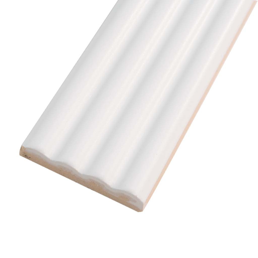 White 2x8 Matte Ceramic Subway Deco Tile (38 pack, 4.1 sq ft/case) - Sample