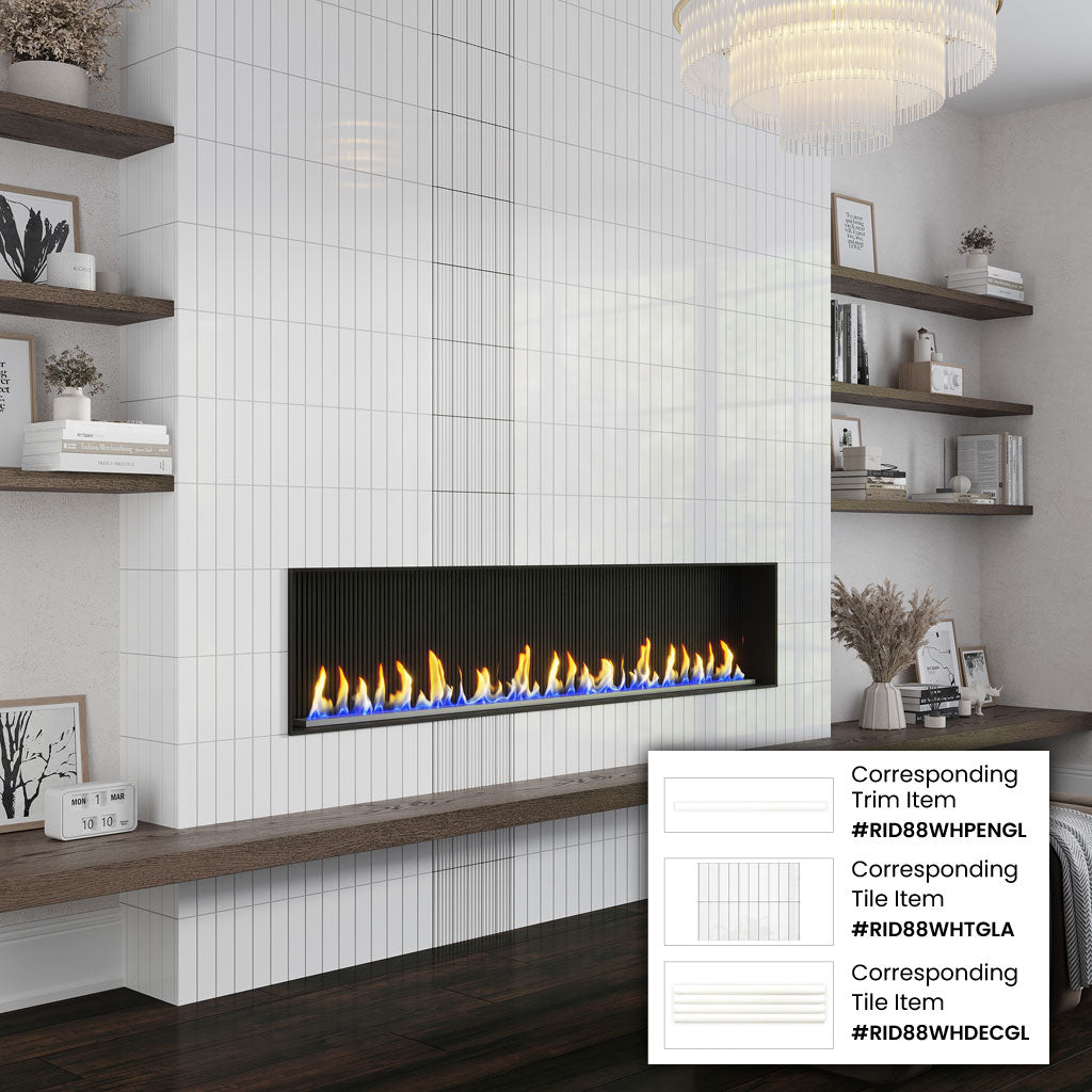 White 2x8 Glossy Ceramic Subway Tile (35 Cases, 226.1 sqft/Pallet)