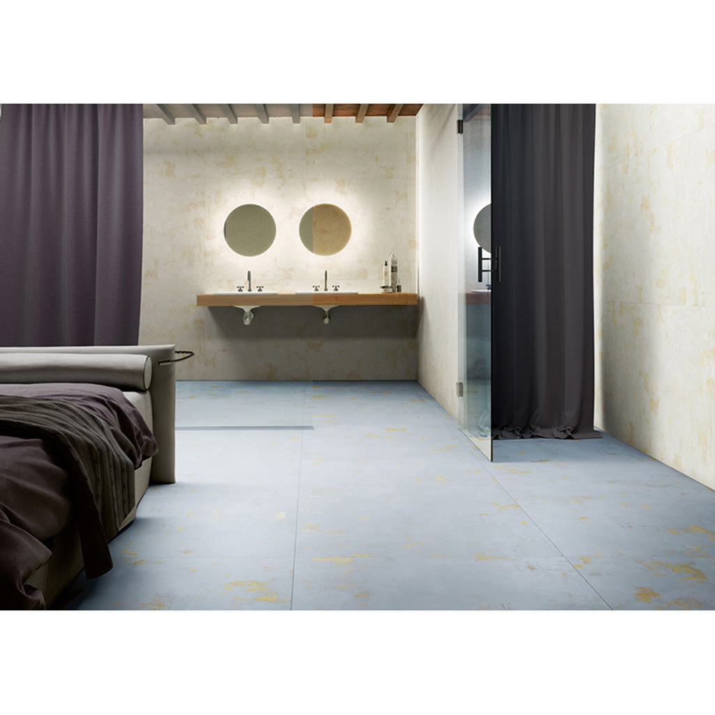 Aureate Light Blue 23.44 in. x 23.44 in. Natural Porcelain Square Wall and Floor Tile (10 Cases, 152.70 sq ft/Pallet)