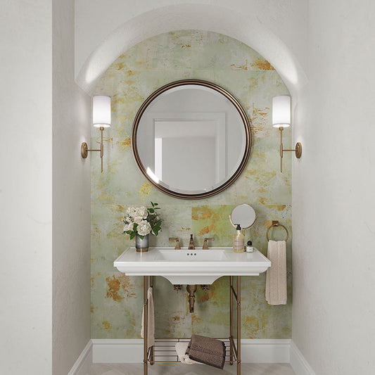 Aureate Moss Green 19.69 in. x 39.37 in. Natural Porcelain Rectangle Wall and Floor Tile (10 Cases, 159.90 sq ft/Pallet)