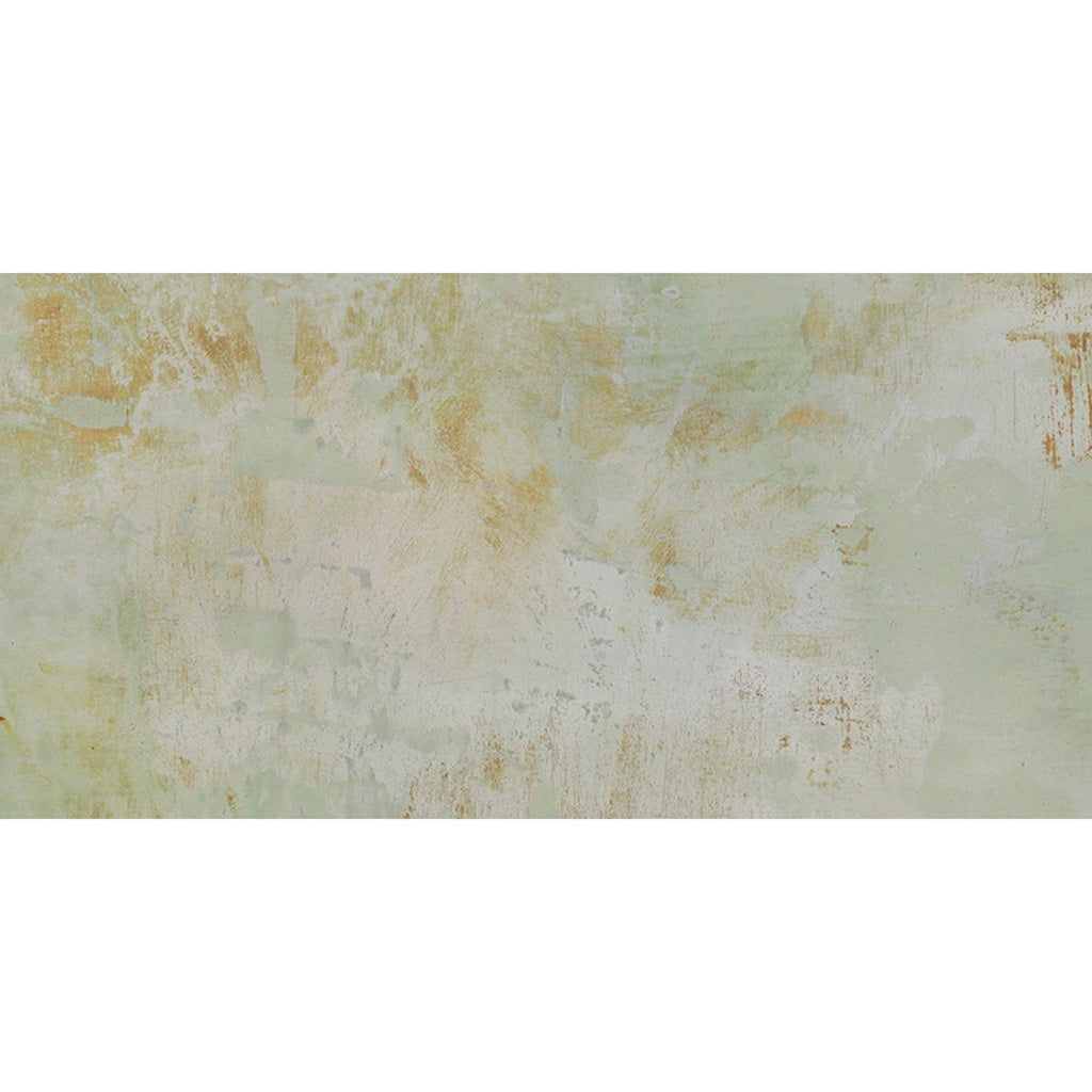 3-pack Aureate 19.69 in. x 39.37 in. Natural Moss Green Porcelain Rectangle Wall and Floor Tile (15.99 sq ft/case) - Sample