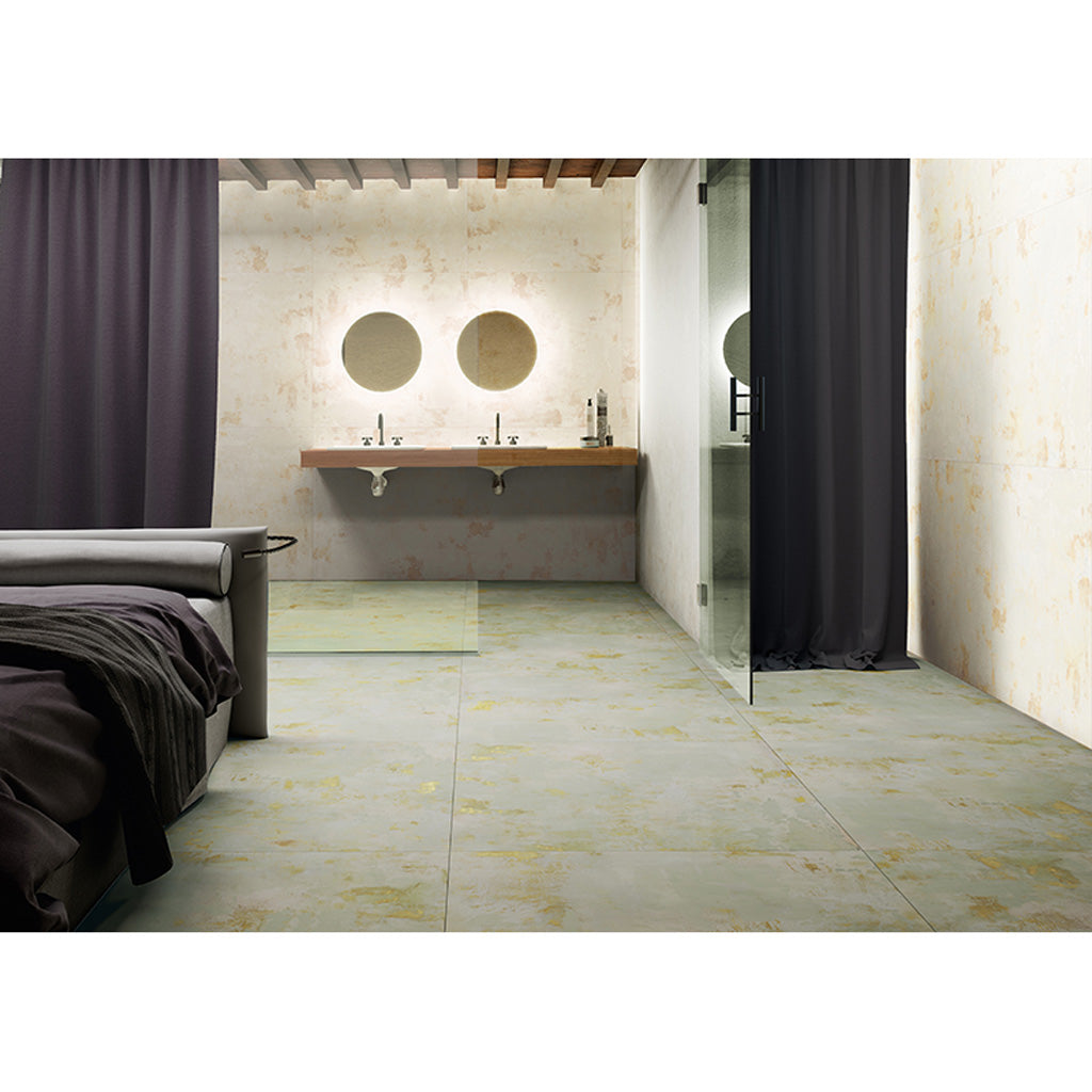 Aureate Moss Green 23.44 in. x 23.44 in. Natural Porcelain Square Wall and Floor Tile (10 Cases, 152.70 sq ft/Pallet)