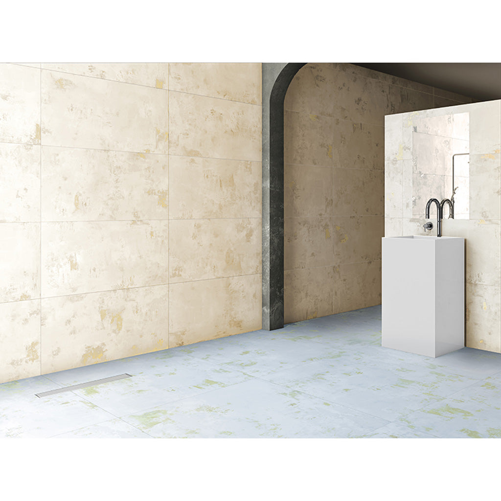 4-pack Aureate 23.44 in. x 23.44 in. Natural Light Beige Porcelain Square Wall and Floor Tile (15.27 sq ft/case)