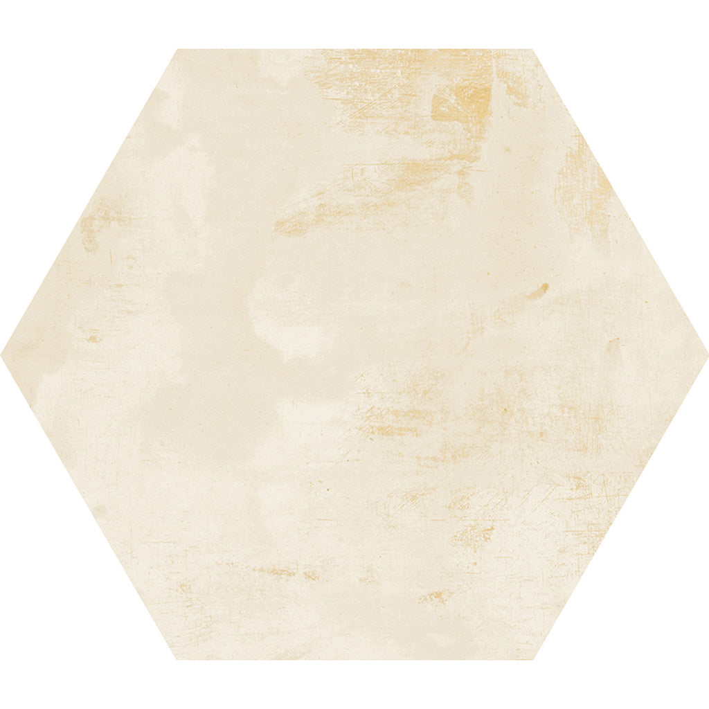 17-pack Aureate 9.84 in. x 11.42 in. Natural Light Beige Porcelain Hexagon Wall and Floor Tile (10.06 sq ft/case)