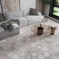 Mink Gray 10x10 Matte Hexagon Porcelain Tile (20 pack, 10.43 sq ft/case)