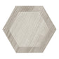 10x10 Beige Hexagonal Matte Porcelain Tile