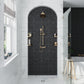 Sample - Black 12x12 Uniform Square Glossy Glass Mosaic Tile (20 pack, 20 sq ft/case)