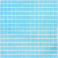 Glossy cadet blue 12x12 glass mosaic tile sheet with uniform square tiles for wall and floor