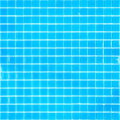 Glossy pacific blue 12x12 inch square glass mosaic tile sheet with small square pieces