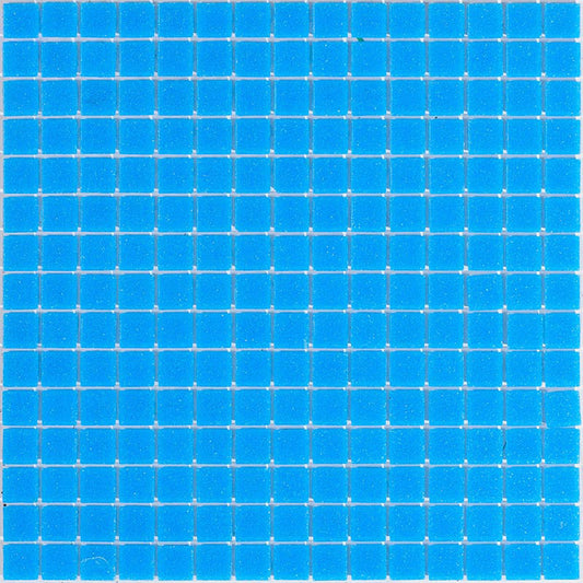 Dodger Blue 12x12 Uniform Square Glossy Glass Mosaic Tile (20 pack, 20 sq ft/case) - Sample