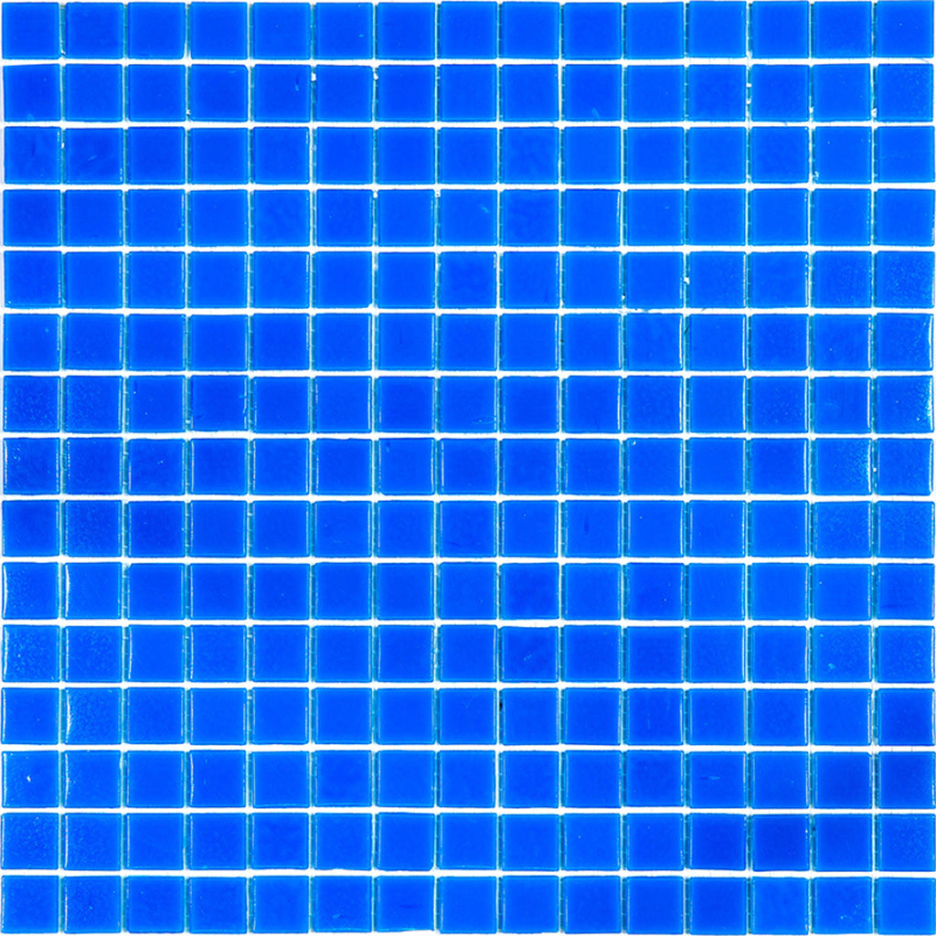 Denim Blue 12x12 Uniform Square Glossy Glass Mosaic Tile (20 pack, 20 sq ft/case) - Sample