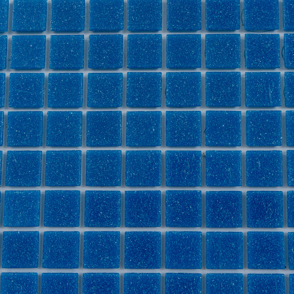 Azure Blue 12x12 Uniform Square Glossy Glass Mosaic Tile (20 pack, 20 sq ft/case) - Sample